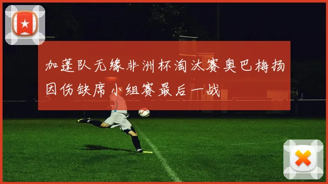 加蓬队无缘非洲杯淘汰赛奥巴梅扬因伤缺席小组赛最后一战